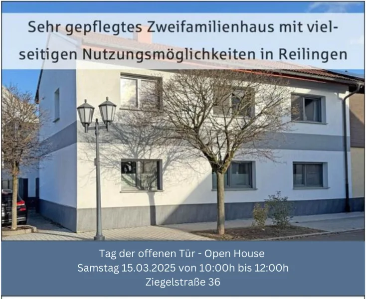 Anzeige TdoT - Haus kaufen in Reilingen - Sehr gepflegtes Zweifamilienhaus mit vielseitigen Nutzungsmöglichkeiten in Reilingen