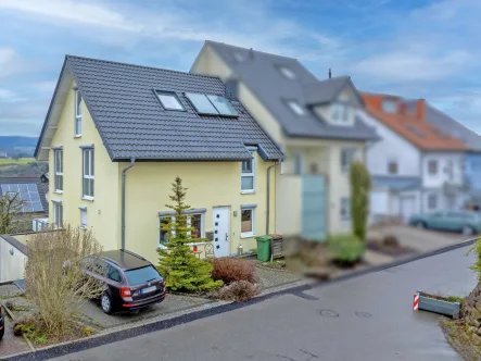 Vogelperspektive Haus - Haus kaufen in Mauer - Ideal für die große Familie! Tolle, großzügige DHH im Neubaugebiet Hüttenklinge in Mauer