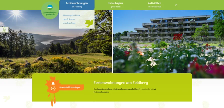 1 - Wohnung kaufen in Feldberg - Das ORIGINAL! FERIENWOHNUNG FELDBERG am Skilift mit GRATIS* Hotel Feldberger Hof Erlebnispaket