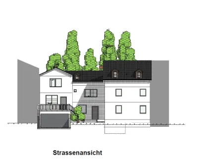 Strassenansicht - Haus kaufen in Lörrach-Brombach - Mehrfamilienhaus mit 9% Rendite! Wo gibt es noch sowas?