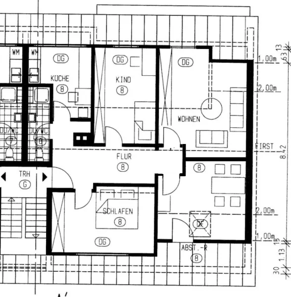 Grundriss - Wohnung kaufen in Lörrach - Renovierte 4-Zi-ETW mit PKW-Stellplatz zentral in Lörrach!