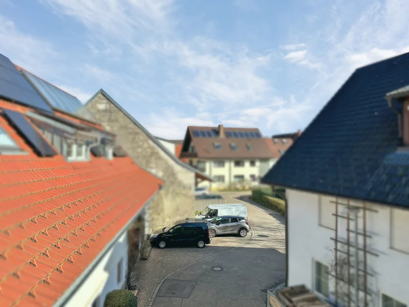 Aussicht vom Balkon