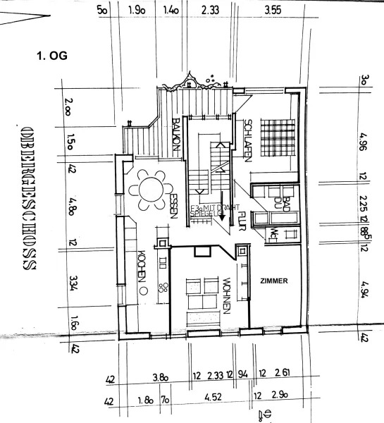 Grundriss 1. OG MFH Schönau