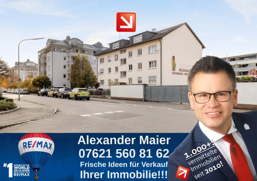 Titel - Wohnung kaufen in Lörrach - MIETE: 1.920,-€ / Monat! Renovierte 4-Zi-ETW mit PKW-Stellplatz zentral in Lörrach!