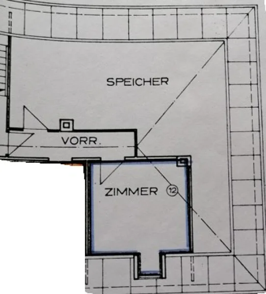 Grundriss Dachgeschoss Mansarde