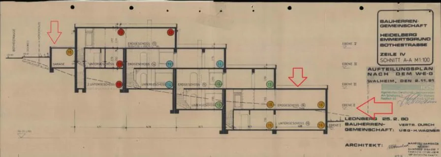 Querschnitt Haus 16 m. Garage