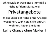 Ohne Makler kein Markt