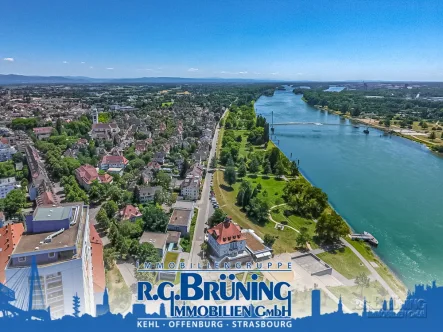 Lage - Wohnung kaufen in Kehl - Gepflegte 3-Zimmerwohnung mit Panorama-Blick