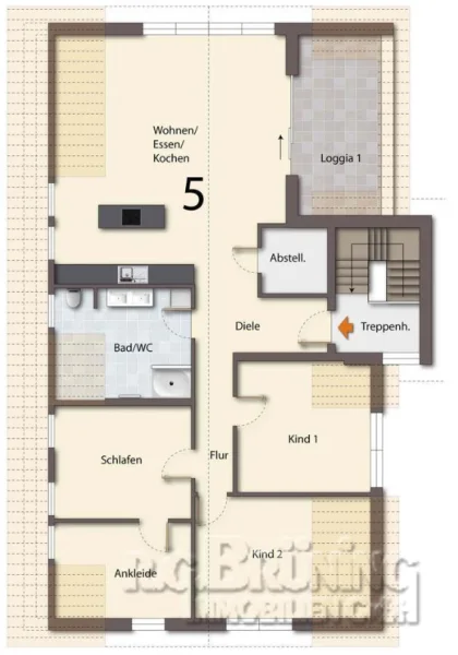 Wohnung 5 Grundriss