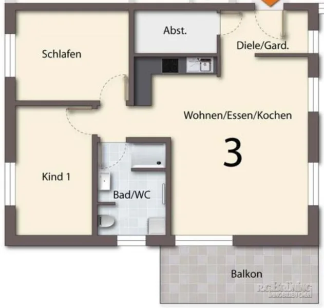 Wohnung 3 Grundriss