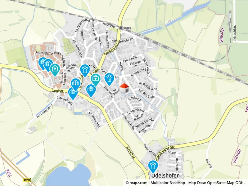 Geolyzer Kartenausschnitt