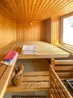 Sauna auf der oberen Wohnebene