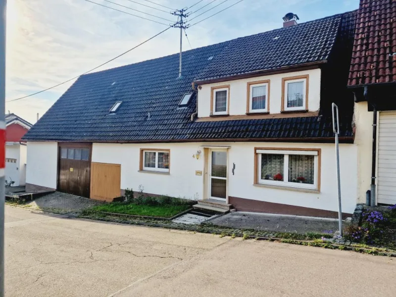 Ansicht - Haus kaufen in Steinheim - Renovierungsbedürftiges, grosszügiges Einfamilienhaus mit zusätzlichem Gartengrundstück