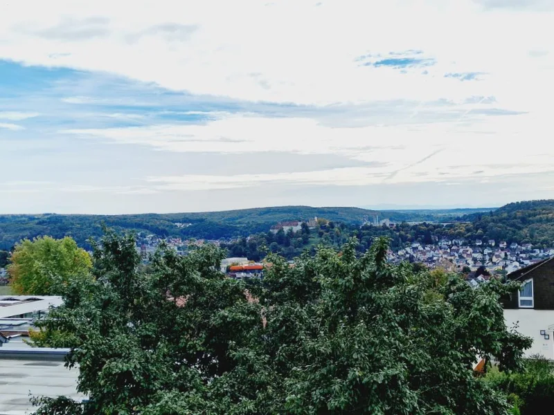 Ausblick - Haus kaufen in Heidenheim - Renovierungsbedürftiges Zweifamiliehaus mit Alpenpanorama