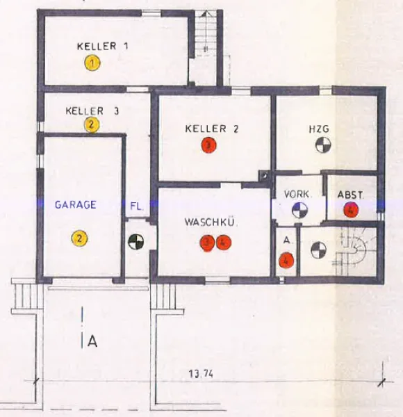 Grundriss Untergeschoss