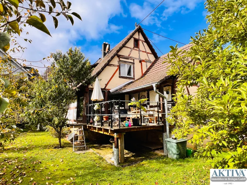 5: Aussenansicht - Haus kaufen in Kenzingen - Ensemble  - Zweifamilien- und Vierfamilienhaus plus Scheune und Schopf