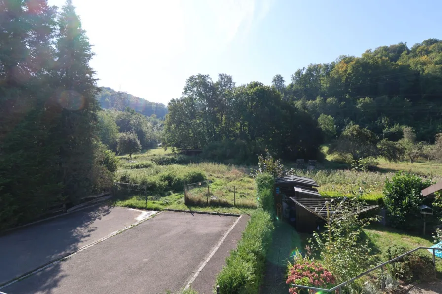 Ausblick Terrasse im Obergeschoss