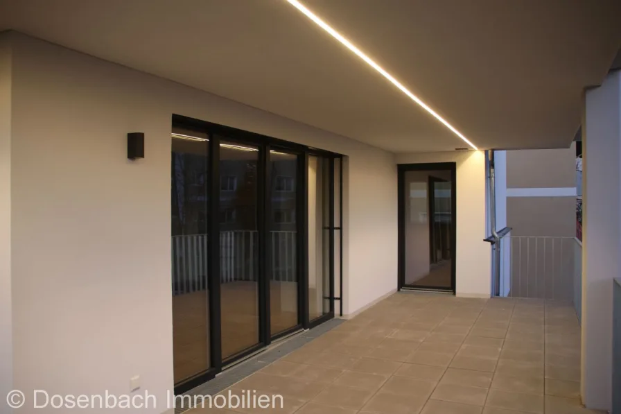 Balkon mit LED