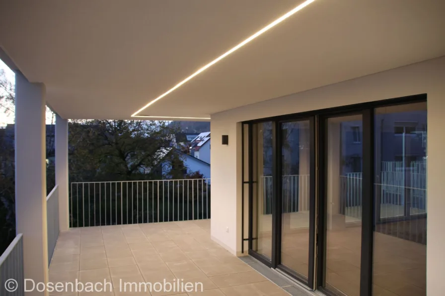 Balkon mit LED