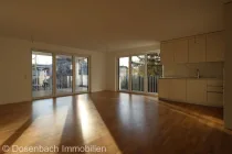 Wohnzimmer Blick zum Balkon