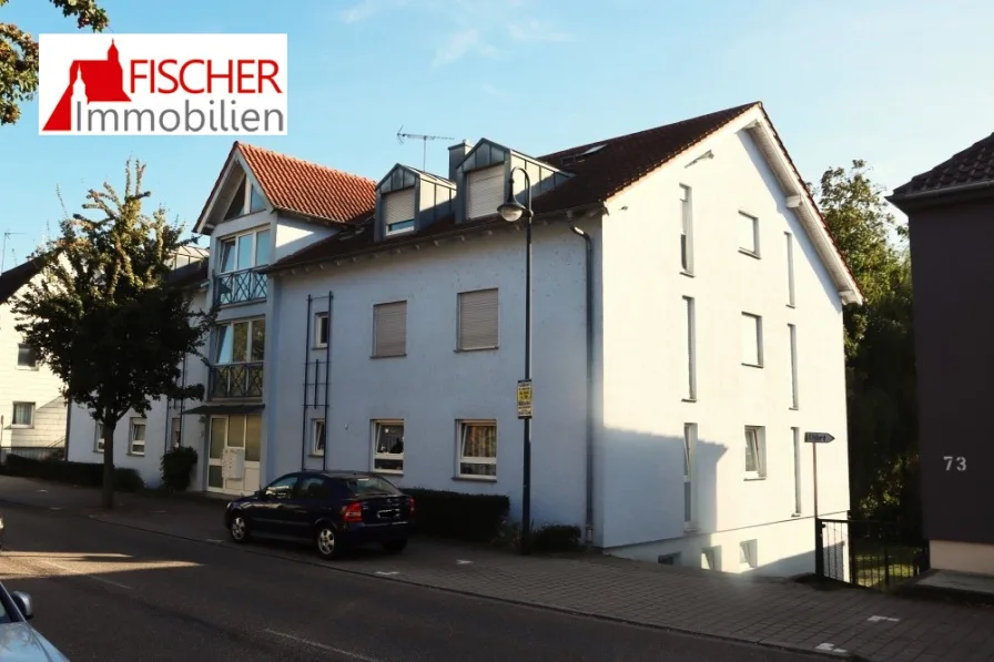 Außenansicht - Wohnung kaufen in Mühlacker - Klassische 3 Zi ETW mit Garage in Citylage...