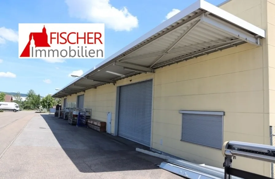 Außenansicht - Halle/Lager/Produktion mieten in Sersheim - Großzügige Gewerbehalle mit ca. 1200 m² Fläche für Produktion oder Lager in Sersheim...