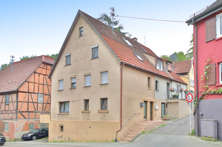 Außenansicht - Haus kaufen in Talheim - Verkauf eines Doppelhauses mit zwei separaten Wohneinheiten