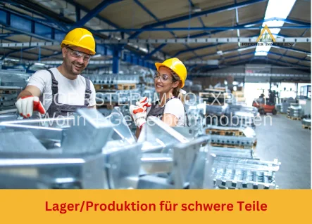 Lager/Produktion für schwere Teile - Halle/Lager/Produktion mieten in Pforzheim - Produktions-/Lagerräume ca. 870 m² mit kleiner Büroeinheit und Parkplätzen, in PF nähe A8