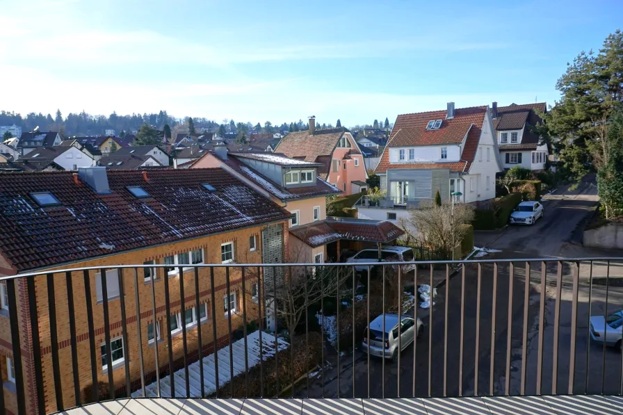 Blick vom Balkon