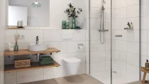 Beispielhafte Ausstattung eines Badezimmers