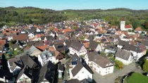 Blick auf den nahegelegenen Kernort von Malterdingen