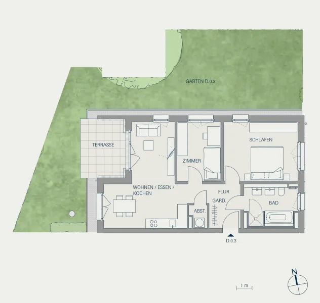 Wohnung D.0.3 im Erdgeschoss