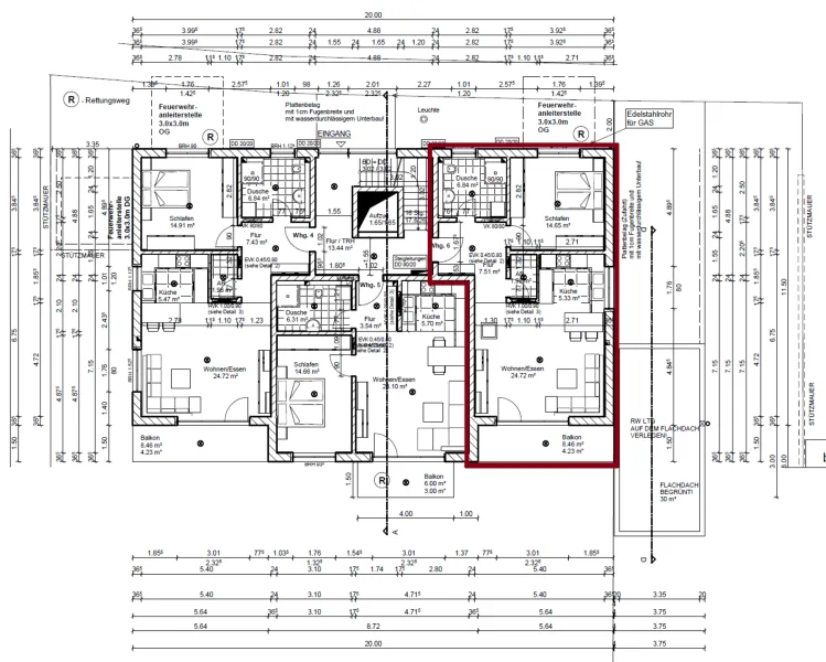 Grundriss OG WE 6