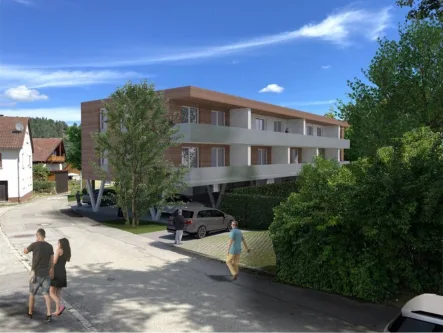   - Wohnung kaufen in Oberndorf am Neckar - Stillvolle 2-Zimmer EG Neubauwohnung mit Terrasse !