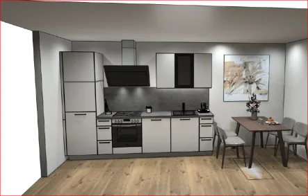Küche - Wohnung kaufen in Emmingen-Liptingen - 2-Zimmer OG Wohnung im Neubau-Standard mit Küche und Balkon!