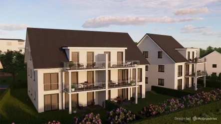1 - Wohnung kaufen in Villingen-Schwenningen - Exklusive Neubauwohnung im Erdgeschoss 4-Zimmern und Terrasse: Moderne Eleganz und Komfort vereint