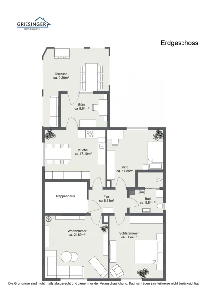 Erdgeschoss - 2D Grundriss