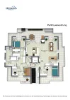 Penthousewohnung - 3D Grudriss