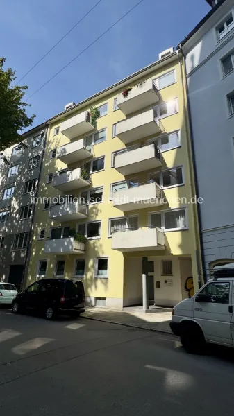 Vorderansicht von rechts0-1 - Wohnung kaufen in München / Haidhausen - 1-Zimmer-Apartment in begehrter Lage von Haidhausen