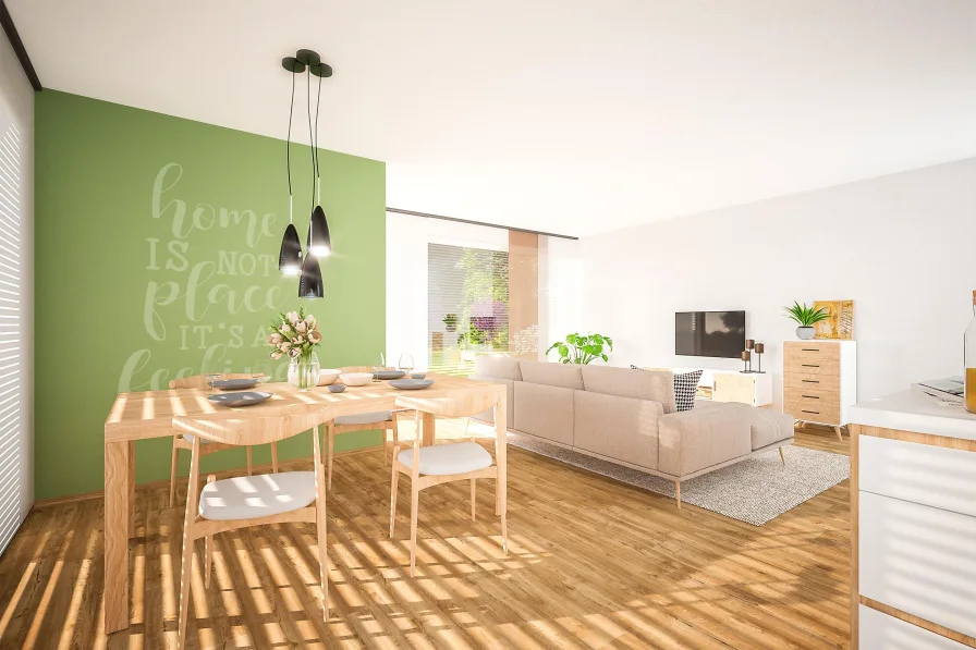 Wohnbeispiel - Wohnung kaufen in München - WOHNGLÜCK im grünen Obermenzing