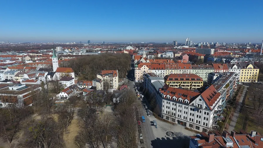 Blick auf Elsässer Strasse aR