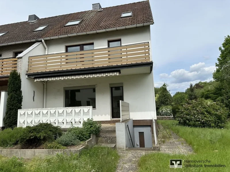 Südansicht - Haus kaufen in Wedemark - Mellendorf: Sonniges Reihenendhaus