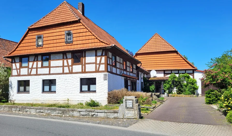 Ansicht - Haus kaufen in Hohenhameln - Naturliebhaber aufgepasst! Idyllisch wohnen plus Mieteinnahmen