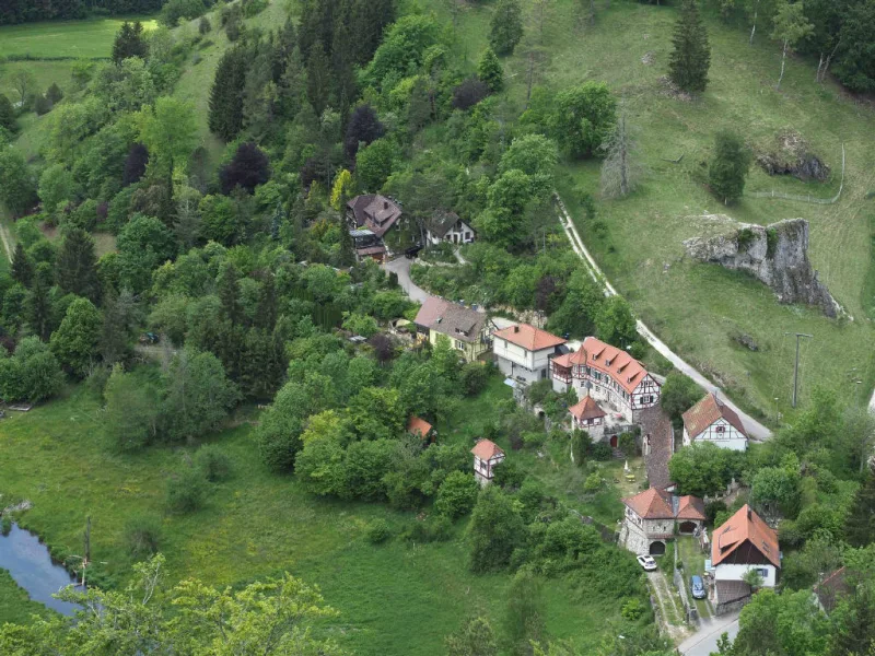 Blick auf Hohengundelfingen im Lautertal