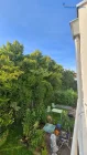 Blick ins Grüne vom Balkon