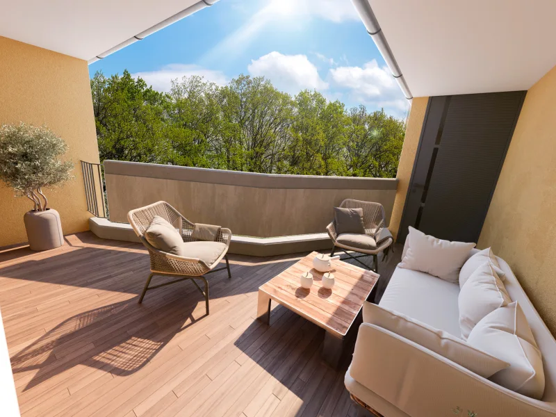 Balkon Idee - Wohnung kaufen in Kuppenheim / Oberndorf - Bezahlbares Familienglück auf zwei Etagen mit 5 Zimmern und zwei Balkone