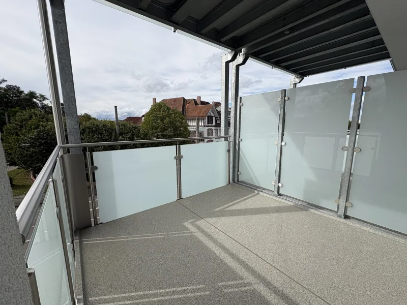 Balkon - Wohnung kaufen in Rastatt - Panoramablick - zentrale 3-Zimmer-Wohnung mit Balkon