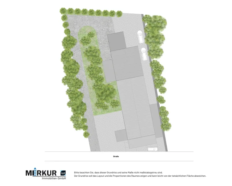 Grundstück Gesamtüberblick - Haus kaufen in Iffezheim - Subventioniertes Arbeiten & Wohnen auf einem Grundstück - 2x 600m² Gewerbe + 150m² Wohnhaus