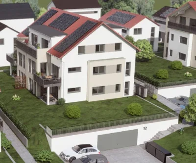 Visualisierung - Wohnung kaufen in Vöhringen - Barrierefreie Etagenwohnung im 6-Familienhaus, Balkon, Gartenanteil, Tiefgarage, Aufzug von HAUSER.