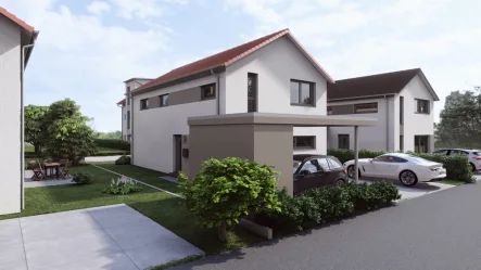  - Haus kaufen in Vöhringen - Massivhaus technikfertig in KFW 40 Bauweise